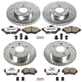 thumbnail image 3 of PowerStop Front and Rear Z26 Street Warrior Carbon-Fiber Ceramic Brake Pad and Drilled and Slotted Rotor Kit Fits: FORD Select Models K1300-26, 3 of 9