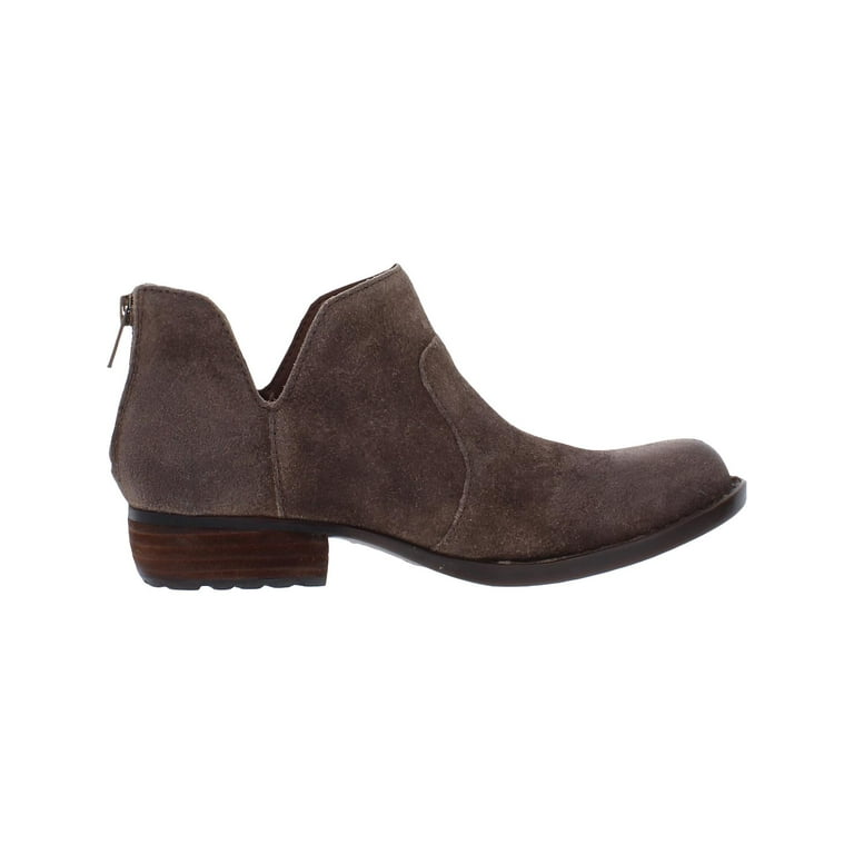 Born Kerri Avola Ankle Boots Taupe Distressed Leather Size