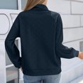 thumbnail image 3 of Lmnyox Half Zip Collared Pullover for Women Business Casual Long Sleeve Sweatshirts Fashion Athletic Shirts, 3 of 7