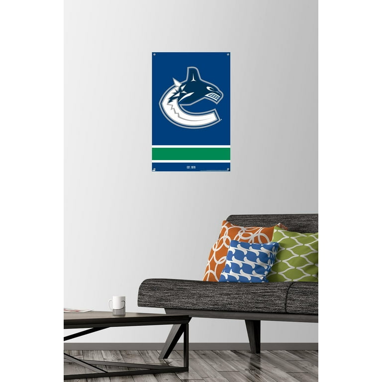 NHL Vancouver Canucks - Logo 21 Wall Poster with Pushpins, 14.725