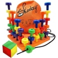 thumbnail image 1 of Skoolzy Peg Board Set - Juguetes Montessori para niños pequeños, niños en edad preescolar | 30 clavijas de cordones para aprender juegos, colores de dados Clasificación Conteo - Terapia ocupacional Ac, 1 of 3