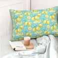 thumbnail image 4 of Salouo Yellow Lemon Pattern Pillow Cases,1PC Pillow Covers with Envelope Closure Decorative Pillow Case for Bed Couch,Pillows Not Included-14"x20", 4 of 6