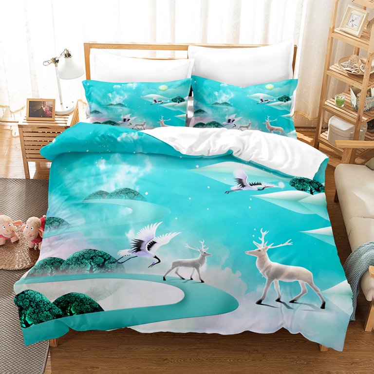 Micro Flannel Sheet Set (Twin - Colorful Deer)