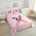 thumbnail image 4 of Erosebridal Personalized Alphabet X Bedding Twin Comforter Set,Kawaii Initial Down Comforter,Lightweight Reversible Bedding Sets Twin with Comforter,Teenager Bedroom Decor,3pcs, 4 of 8
