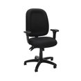 thumbnail image 2 of OFM Core Fabric Office Chair With Lumbar Support, Adjustable Back & Seat Height, 250lb Max Weight With Wheels for Computer/Desk, Black, 2 of 4