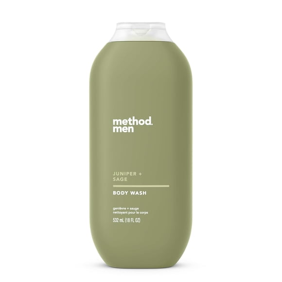 Method Men Body Wash, Juniper + Sage, Paraben and Phthalate Free, 18 fl oz (Pack of 1)