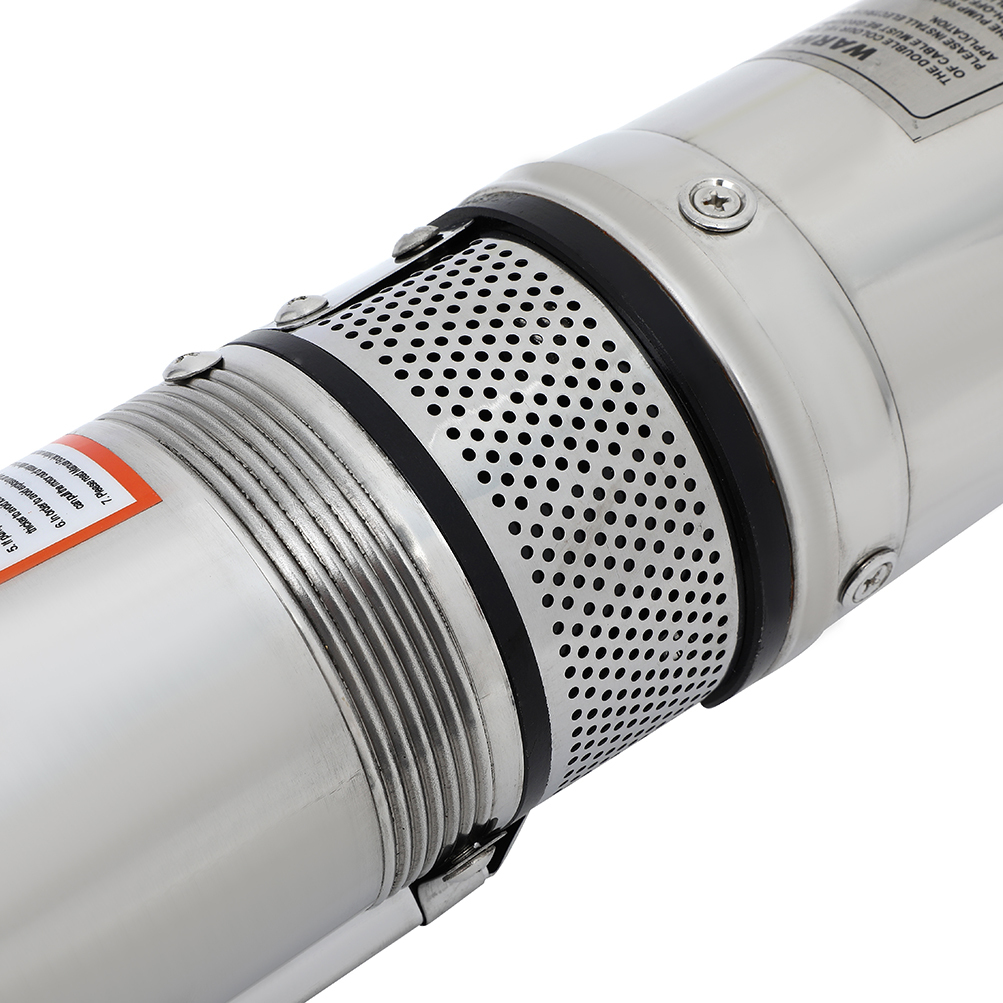 1/2 HP Submersible Well Pump 164ft 110V 25GPM Stainless Steel , AUTOMUTO Deep Well Water Pump for Home Usage and Industrial with Garden Hose Adapter