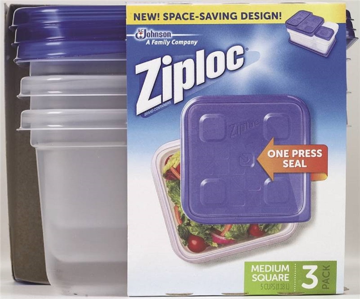 New Ziploc 00831 Food Storage Container, 1.25 Quart