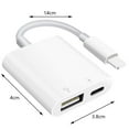 thumbnail image 2 of Adaptador de cámara USB, adaptador de puerto USB OTG compatible con teléfono, adaptador USB portátil para teléfono con puerto de carga, adaptador USB, sin aplicación, compatible con lector, 2 of 4