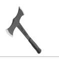 thumbnail image 1 of Restored Estwing 4283852 Black Eagle Double-Bit Axe, 32 oz, 17 in, Shock Reduction Grip, Black Nylon Sheath (Refurbished), 1 of 1
