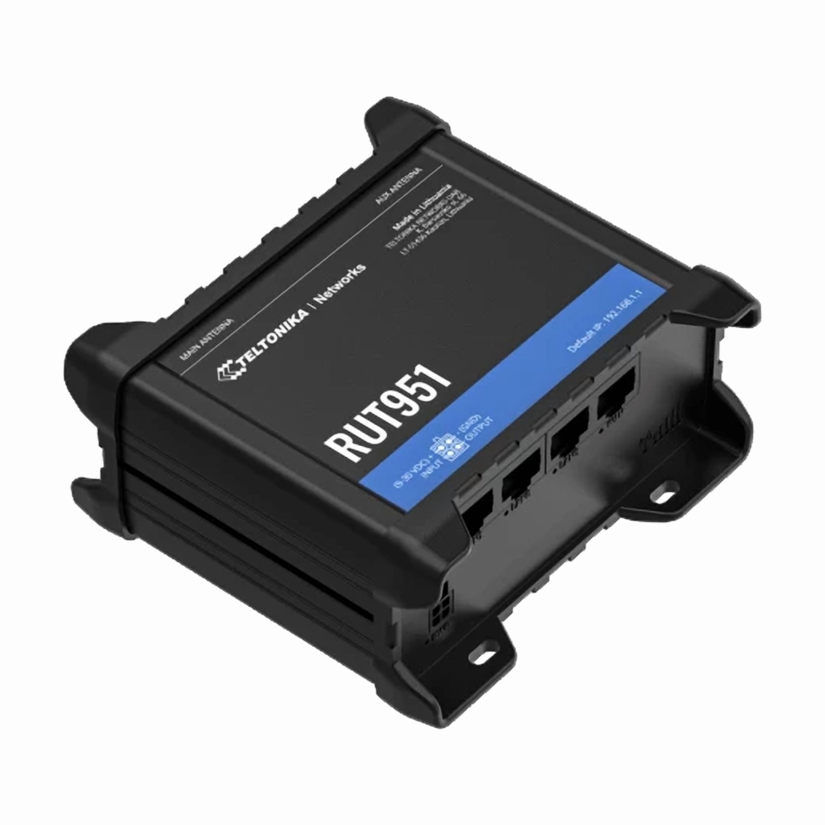 Teltonika RUT951A00800 4G LTE Router - High-Speed Cellular Router with WiFi, Gigabit Ethernet Ports, Industrial-Grade Design, and Secure Connectivity for Remote and Professional Applications