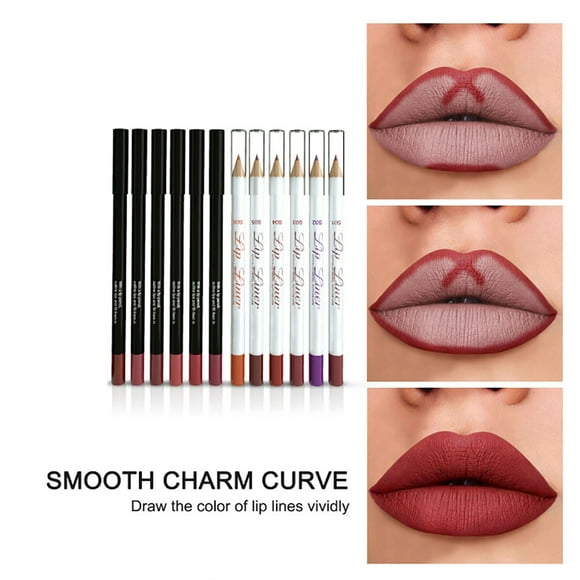 Lip Liner Set, Portable Waterproof Lip Liner Long Lasting Easy To Draw for Makeup