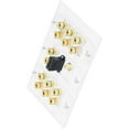 thumbnail image 2 of Monoprice 3-Gang Surround Sound Distribution Wall Plate w/ HDMI (2 Pack) Plugs (7"x5.5"x1.6"), 2 of 5