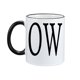 thumbnail image 1 of Taza de café de cerámica «OW» de 350 ml con mango negro, 1 of 2