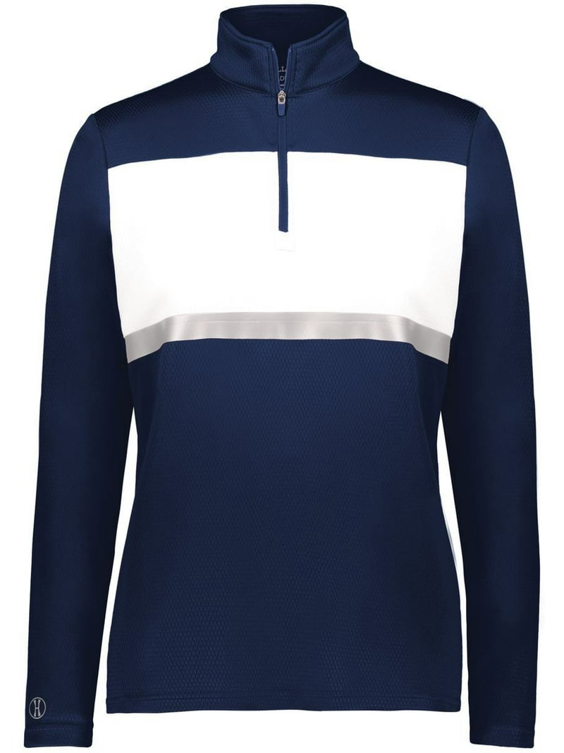 Holloway Sportswear XL Womens Prism Bold 1/4 Zip Pullover Navy