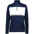 thumbnail image 2 of Holloway Sportswear L Womens Prism Bold 1/4 Zip Pullover Navy/White 222791, 2 of 5