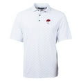 thumbnail image 2 of Men's Cutter & Buck White Buffalo Bills Throwback Logo Virtue Eco Pique Tile Recycled Polo, 2 of 3