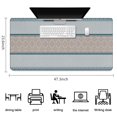 thumbnail image 5 of Long Mouse Pads for Desk,Blue Geometric Striped Pattern Desk Mats on Top Of Desks, Desk Mouse Pad Extra Large with 3mm Non-Slip Base and Stitched Edge for Gaming,Office,Work,Home 47.3"x23.6", 5 of 6