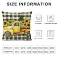 thumbnail image 5 of GOSMITH Sunflower Pillow Cover Spring Summer Floral Truck Decorative Throw Pillow Case Buffalo Plaids Flower Home Sweet Home Cushion Cover for Home Office Farmhouse Sofa Decor, 5 of 5