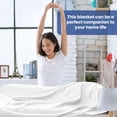 thumbnail image 4 of Linteum Textile Hospital Thermal SNAGLESS Spread Blanket, 100% Cotton (74x100 in, White), 4 of 9