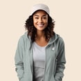 thumbnail image 4 of Dalix Heartly Ghost Embroidered Fleece Zip Hoodie Cold Fall Winter Women in Sage L Large, 4 of 5