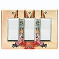 thumbnail image 1 of Metal Light Switch Plate Cover Cute Doberman Hipster Outfit Beige DOG022, 1 of 13