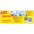 thumbnail image 3 of Glad FLEX'NSEAL Zipper Food Storage Quart Bags (Pack of 6), 3 of 10