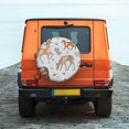 Spare Tire Cover Cute Berries And Leaves Scandinavian Woodland
