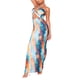thumbnail image 5 of Señoras Halter Maxi vestido sin espalda túnica vestido largo vestido ajustado traje de vacaciones FLhrweasw  Nuevo, 5 of 7