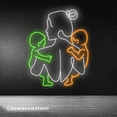 thumbnail image 2 of Glowneon Mother Holding Baby Neon Sign, Mother Child Love Led Light, 2 of 4