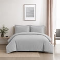 thumbnail image 1 of Swift Home Ultra Soft Solid Duvet Cover Set, Queen, Light Grey, 1 of 6