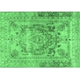 thumbnail image 1 of Ahgly Company Indoor Rectangle Persian Emerald Green Traditional Area Rugs, 2' x 3', 1 of 4