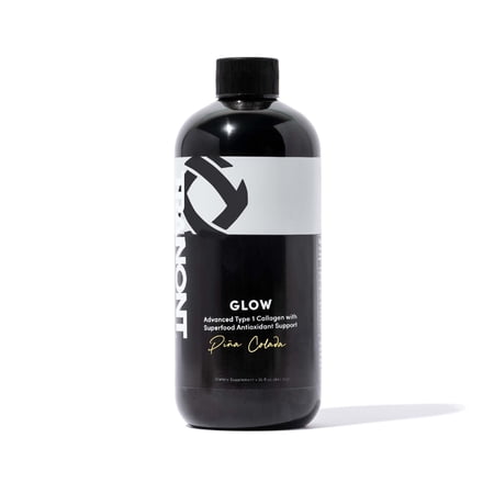 Tranont Glow Advanced Type 1 Collagen with Superfood Antioxidant Support | Healthier Hair, Skin, Nails & Joints | 15oz. Piña Colada