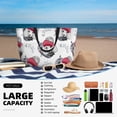 thumbnail image 5 of Wukai Cute Poodle Dog Print Zipper Bag,large Beach Tote Bag,Waterproof Sandproof Bag,Grocery and Picnic Tote Travel Bag, 5 of 5
