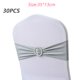 thumbnail image 2 of Lazos para sillas, 30 Uds., banda elástica para cubierta de silla con hebilla deslizante para boda, fiesta, ceremonia, recepción, decoración de banquete, 2 of 5