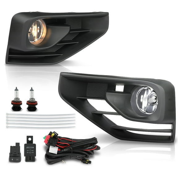 Pair Front Fog Lights Lamps w/ Wiring Assembly Fit for 2017-2020 Nissan Pathfinder