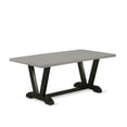 thumbnail image 2 of 5-Piece Dinette Set - Dining Table with 4 Chairs - Modern Kitchen Table Set - Black Finish, 2 of 5