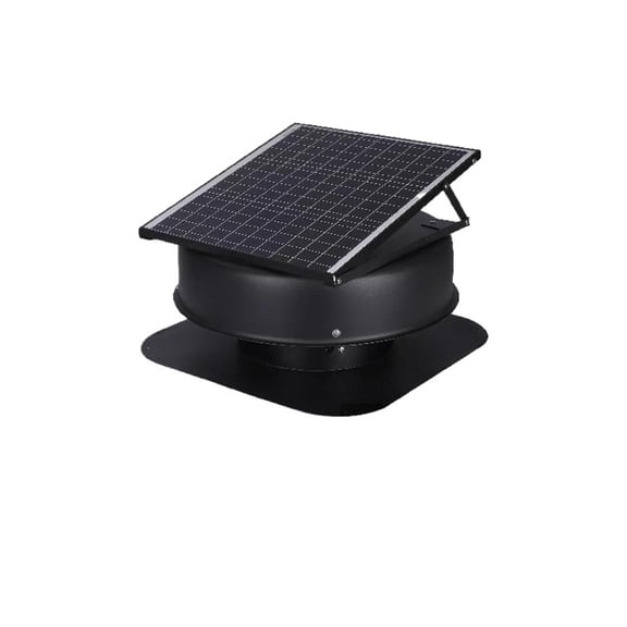 Solar Attic Fan 40 W 1230 CFM Large Air Flow Solar Roof Vent Low Noise And Weatherproof With Smart Adapter For Home