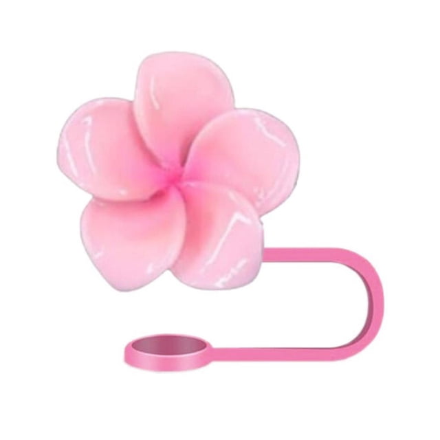 Wartleves 1/6pc Nuevo tapón antipolvo de plumeria con tapa de pajita de silicona fresca y pequeña*