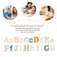 thumbnail image 2 of unbranded 104 Pcs Two Alphabet Decorative Wood Chips Home Decorations Child 3.5X3cm, 2 of 8