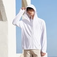 thumbnail image 3 of Men's Sun Protection Hoodie Shirt UPF 50+ Long Sleeves UV Protection SPF With Face Shield, 3 of 5
