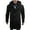 Black, variant on Men's Winter Long Padded Hooded Jacket Casual Coat with Pockets Warm Outwear for Cold Weather