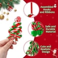thumbnail image 4 of 16Pcs Christmas Lollipop Ornaments, Candy Christmas Tree Decorations Colorful Mini Candy Cane Hanging Ornaments Polymer Clay Peppermint Pendants for Xmas Tree Party Home Decorations, 4 of 15