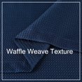 thumbnail image 4 of Tzou Kitchen Tier Curtains for Living Room Waterproof Window Curtains for Bathroom Waffle Weave Texture Navy Blue 30"x24"x2, 4 of 7