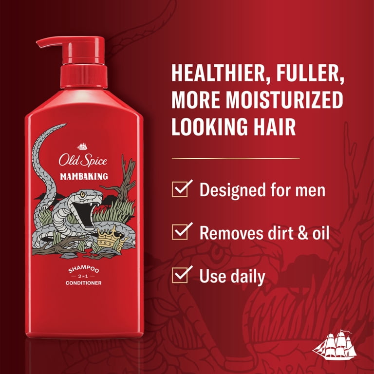 Old Spice Mamba King 2n1 Shampoo and Conditioner, Male - Walmart.com