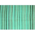thumbnail image 1 of Ahgly Company Machine Washable Indoor Rectangle Abstract Turquoise Blue Contemporary Area Rugs, 5' x 7', 1 of 4