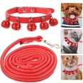 thumbnail image 5 of Collar para perro y gato, correa para tirar de la cuerda con campana para uso diario (rojo M), 5 of 5