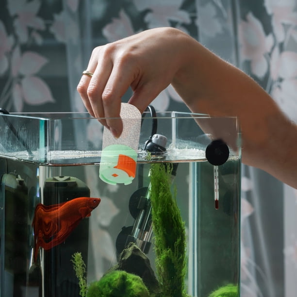YOSADIER Botella De Alimentación Para Peces De Acuario Plástico Con Dosificador Antidesbordes Multicolor