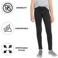 thumbnail image 3 of 2-Pack Girl's Super Stretchy Slim Fit Ponte Pants (Sizes, 4-20), 3 of 5