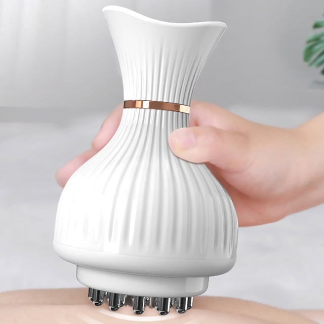 XWSHYW Electrodomésticos Hogar Cepillo de Masaje Calefacción Vibración Masaje Cepillo Pierna Paño Masaje Instrumento de Dragado Instrumento de Raspado Recargable Inalámbrico